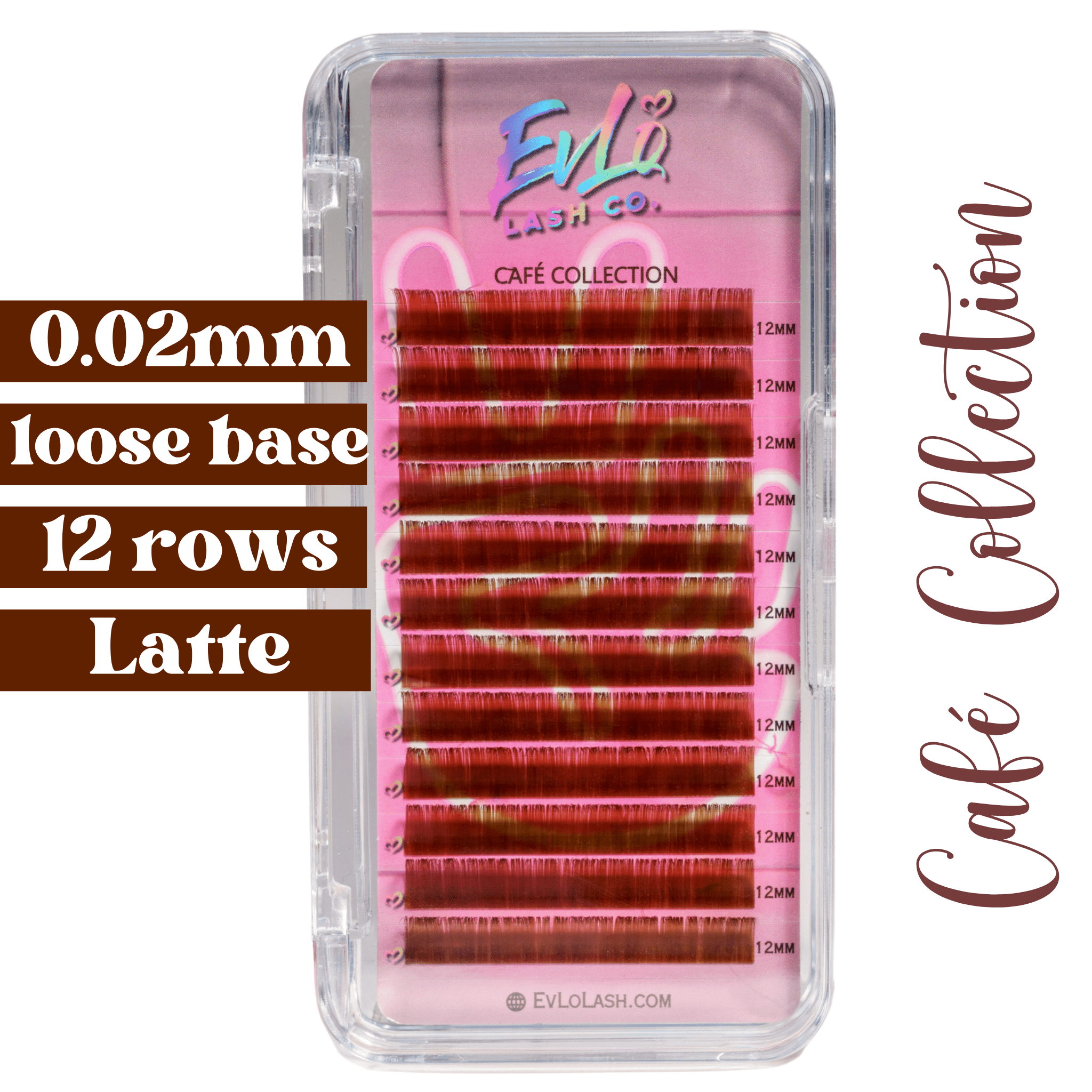 0.02  ☕️ Brown Single Length Lash Trays