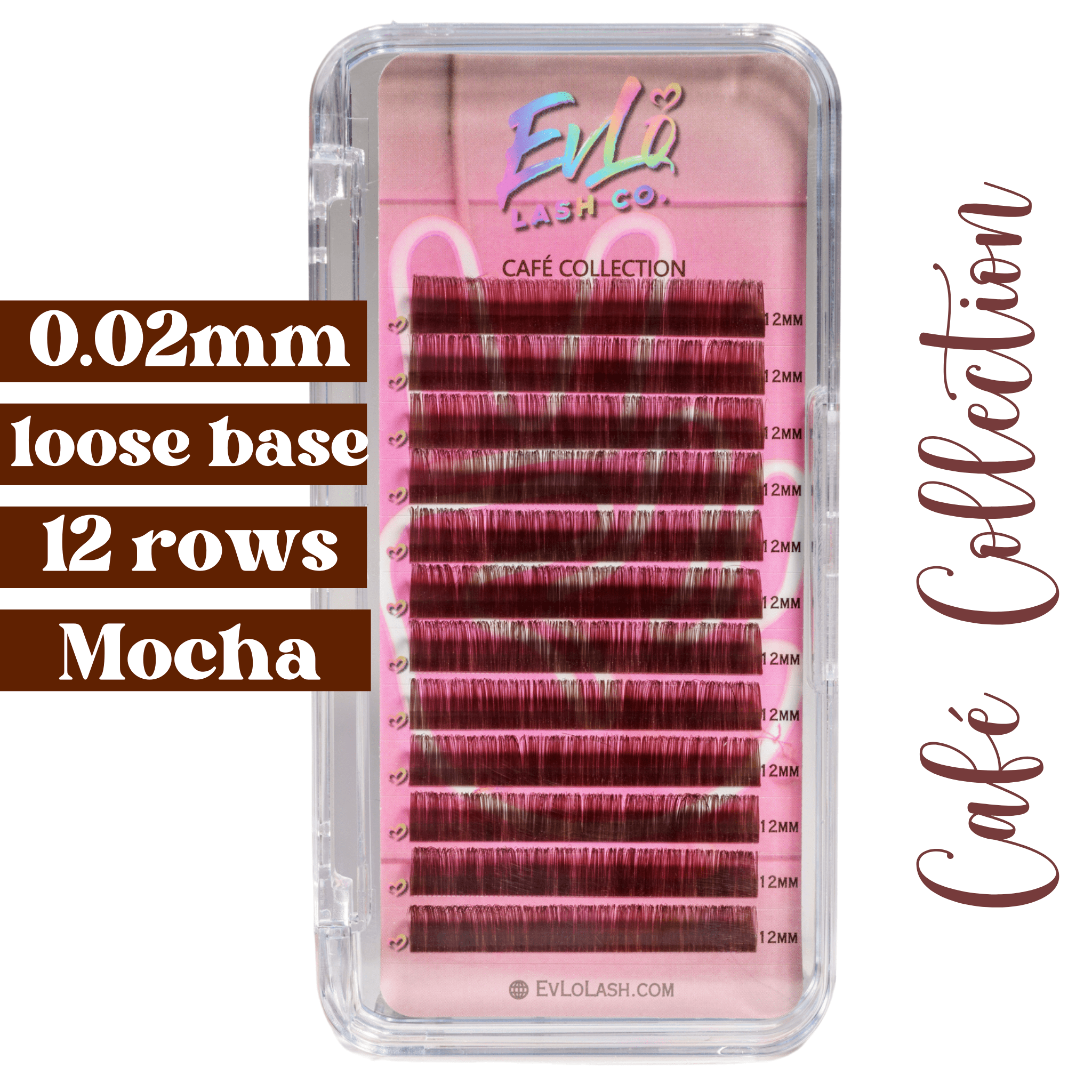 0.02  ☕️ Brown Single Length Lash Trays