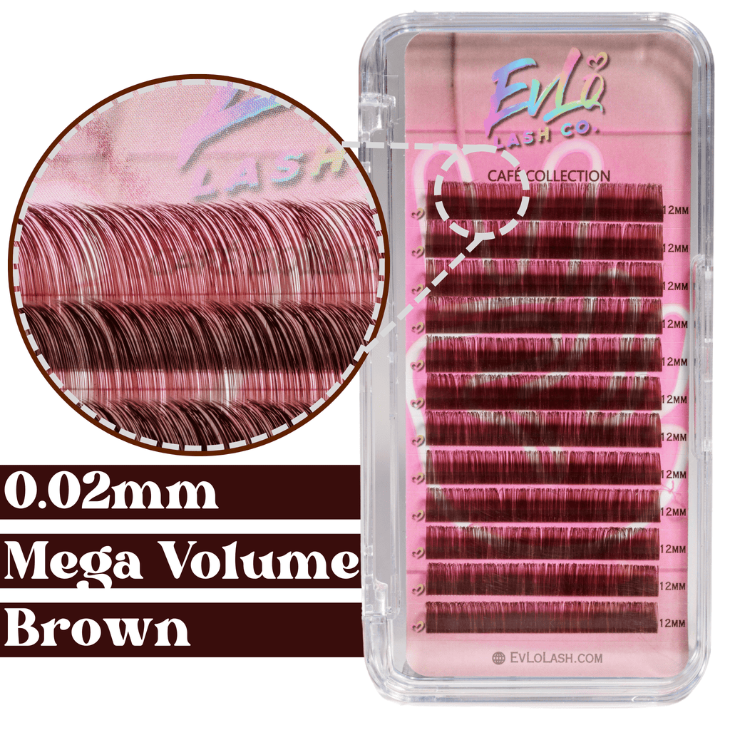 0.02  ☕️ Brown Single Length Lash Trays