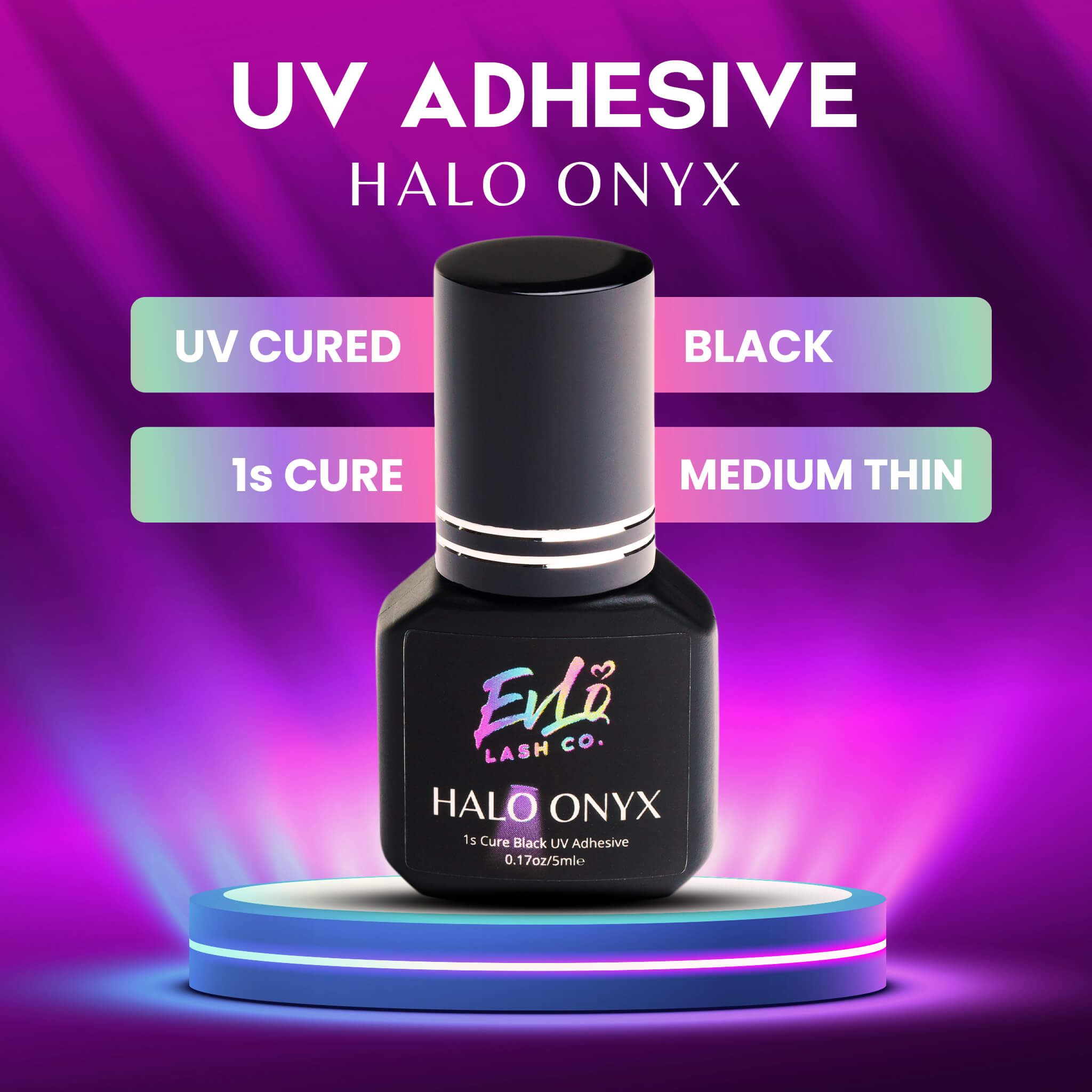 Halo Onyx ⚡️1 second Black UV Adhesive