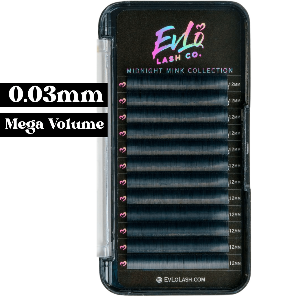 0.03 - Midnight Mink - Single Length Lash Trays