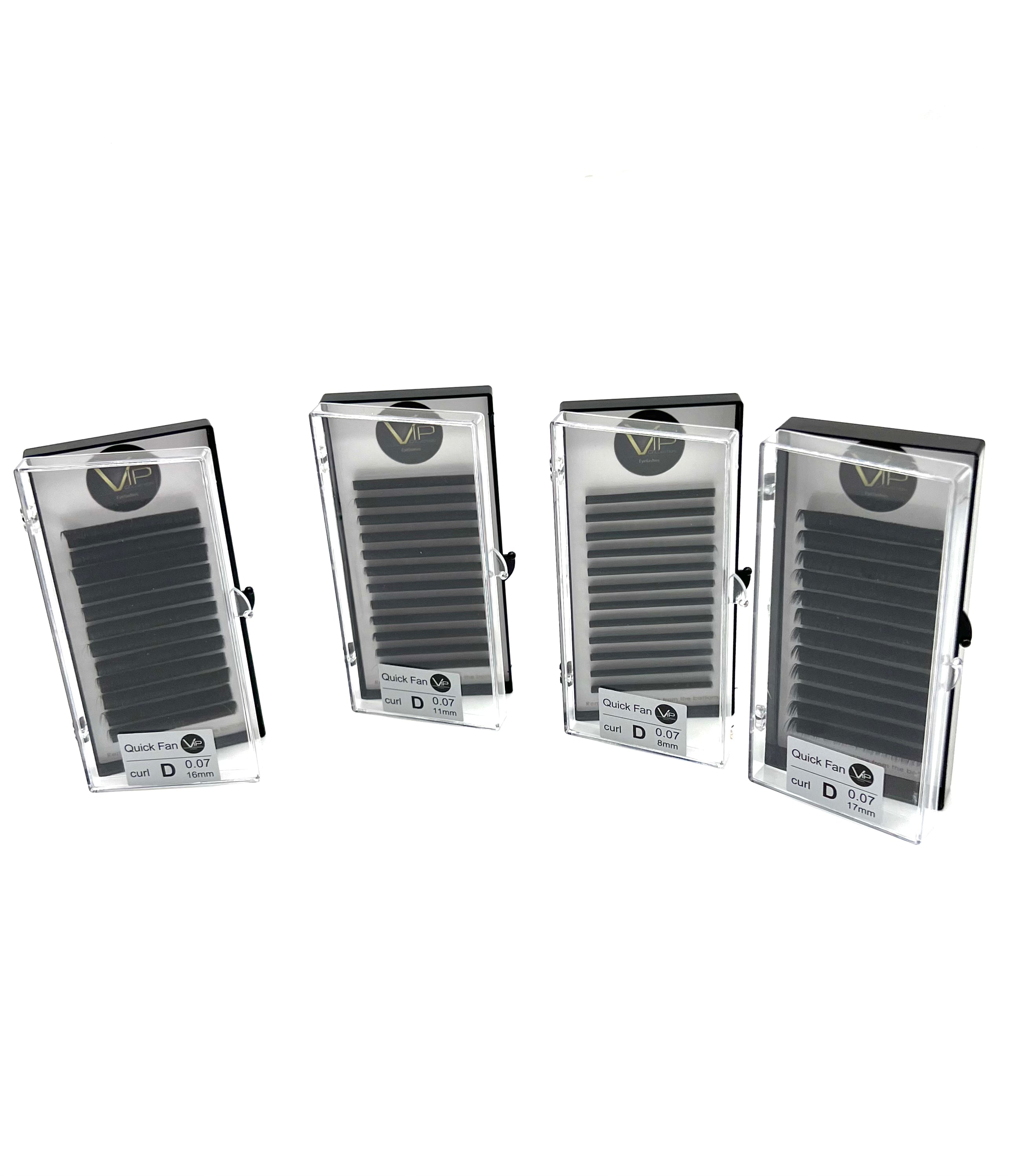 VIP Quick Fan Lash Extensions - 12 lines 0.07 D Curl