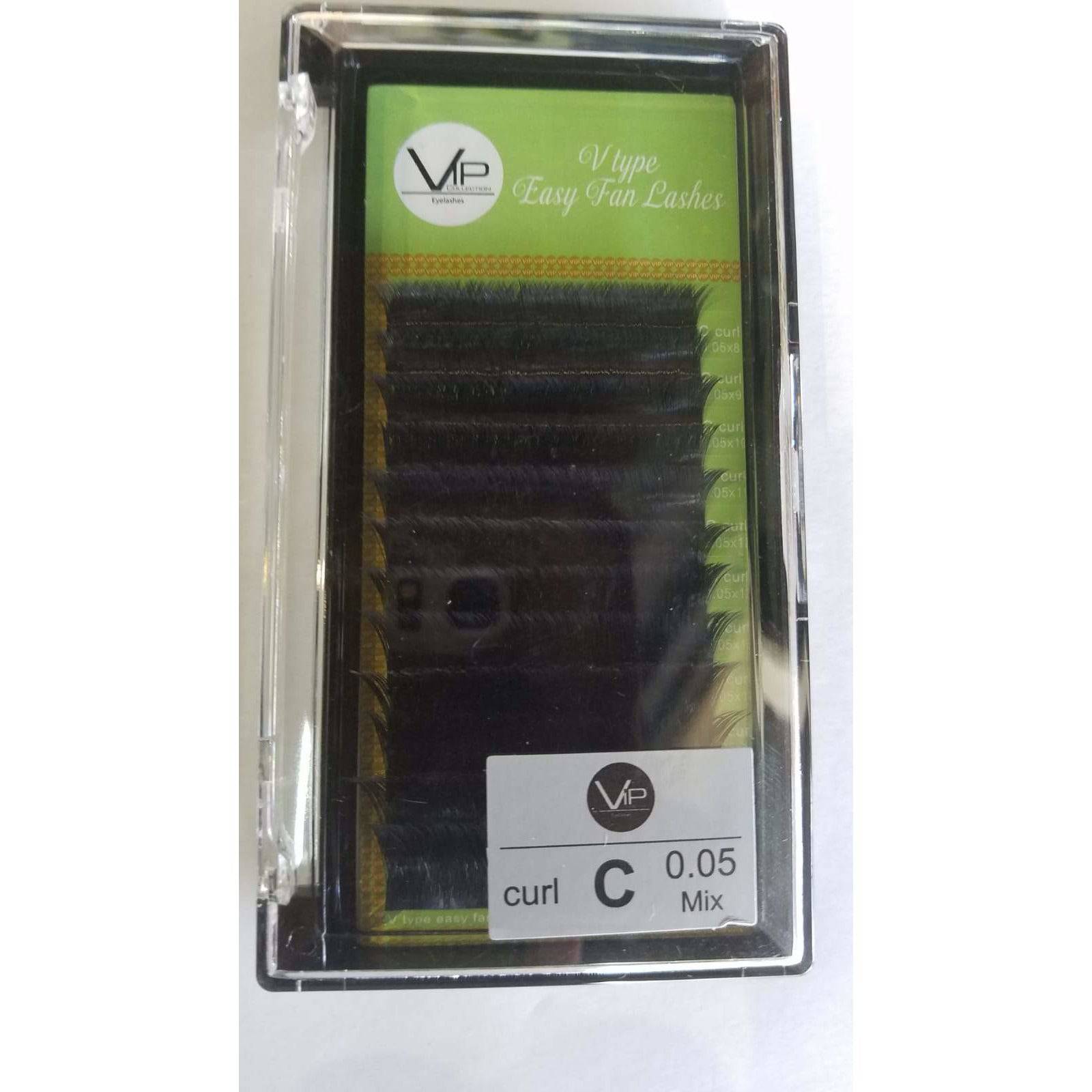 VIP -  V Type Easy Fan Lashes - 0.5 C curl -12 lines
